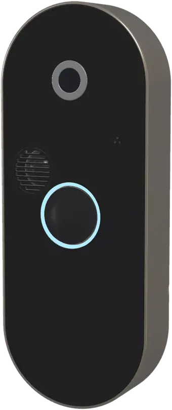 DoorCam in Champagne, with a warm metallic frame